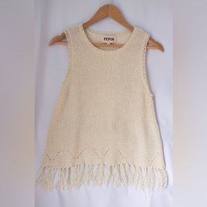 Anthropologie Pepin Crochet Vest- size Medium
